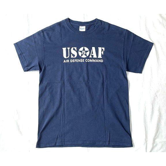 米軍 Tシャツ USAF 5th AIR FORCE 第五空軍 横田基地 YOKOTA A.F. BASE ネイビー サイズM [a2-0032]｜highground