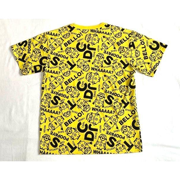 未使用 USJ ユニバーサルスタジオジャパン ミニオンズ Minions Tシャツ 黄 総柄プリント サイズ男女S [a2-0035] | MINIONS | 03