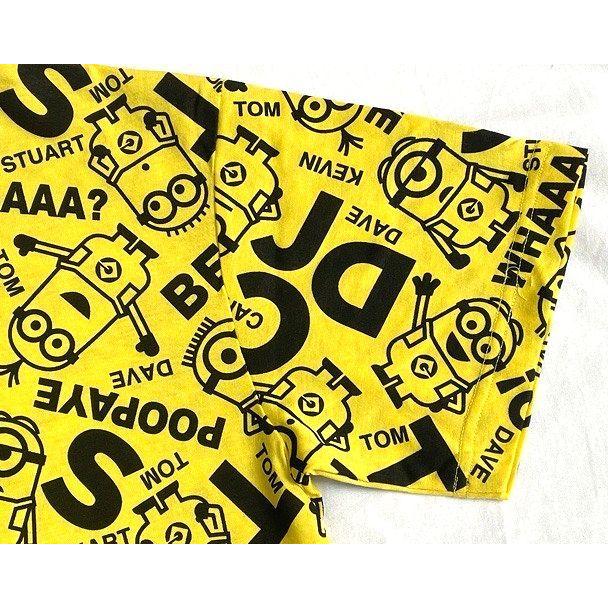 未使用 USJ ユニバーサルスタジオジャパン ミニオンズ Minions Tシャツ 黄 総柄プリント サイズ男女S [a2-0035] | MINIONS | 05
