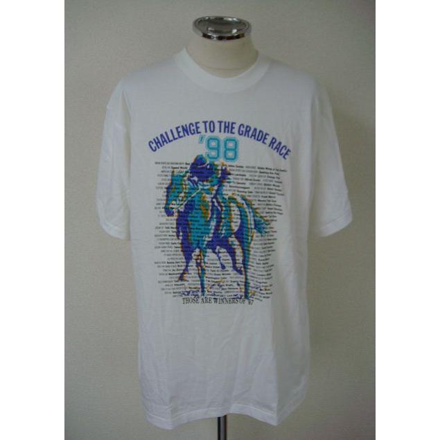 TURFY CLUB 競馬  1997 JRA 重賞勝利馬 Tシャツ 「CHALLENGE TO THE GRADE RACE '98」  ビッグサイズ [a5-0011]｜highground｜02