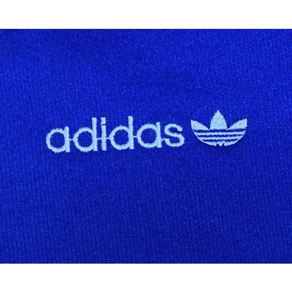 90's ユーロ92 デサント アディダス adidas ジャージ サッカー フランス代表 トラックトップ トリコロール サイズO [a9-0008]｜highground｜05