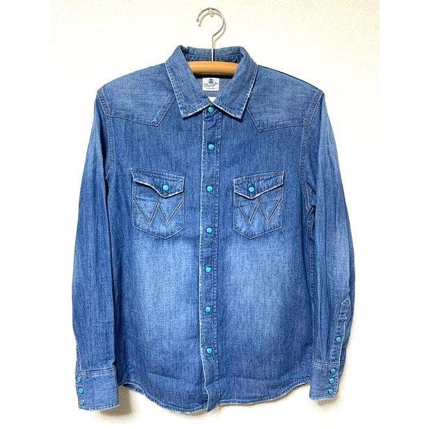 美品Wrangler デニムシャツ WS9119 Lサイズ