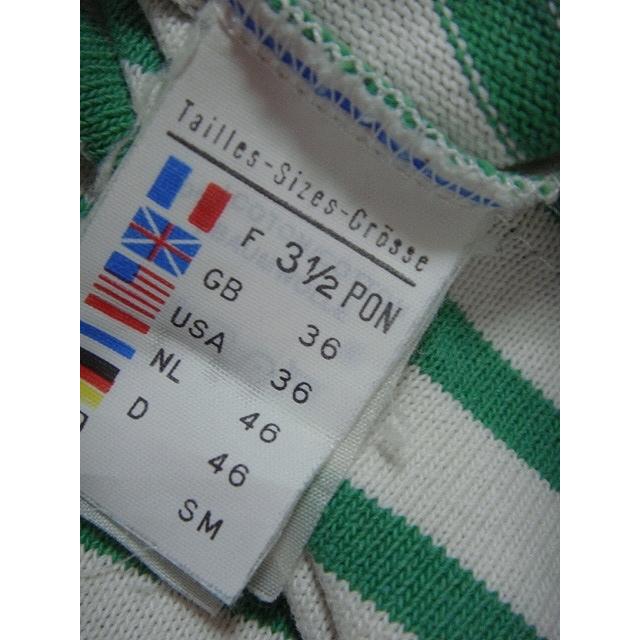 フランス製  セントジェームス SAINT JAMES YUKI別注 バスクシャツ ボーダー 緑 リメイク サイズSM [B2] | SAINT JAMES | 06