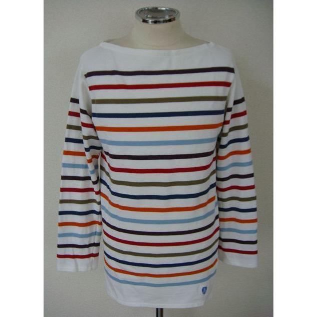 フランス製 ORCIVAL オーチバル オーシバル バスクシャツ  ボーダー マルチカラー サイズ3 [B2] | ORCIVAL | 01