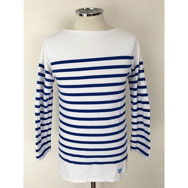 フランス製 ORCIVAL オーチバル オーシバル バスクシャツ  ボーダー 白 青 サイズ2 [B2] | ORCIVAL | 02