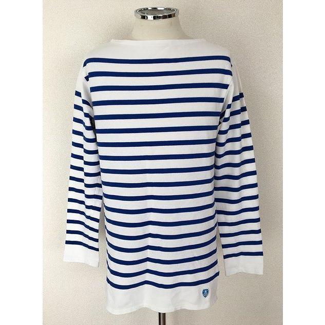 フランス製 ORCIVAL オーチバル オーシバル バスクシャツ  ボーダー 白 青 サイズ3 [B2] | ORCIVAL | 02