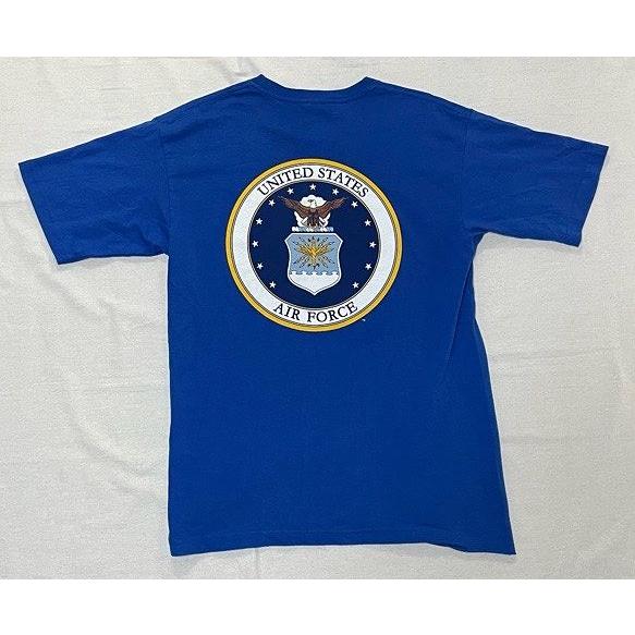 U.S. AIR FORCE 染み込み Tシャツ 袖裾共シングルステッチ 軍物