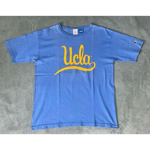 米国製 MADE IN USA チャンピオン Tシャツ T1011 UCLA カリフォルニア大学 青 ブルー 綿100% L [b5-0048] | Champion | 01