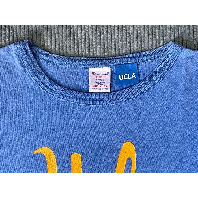 米国製 MADE IN USA チャンピオン Tシャツ T1011 UCLA カリフォルニア大学 青 ブルー 綿100% L [b5-0048] | Champion | 02