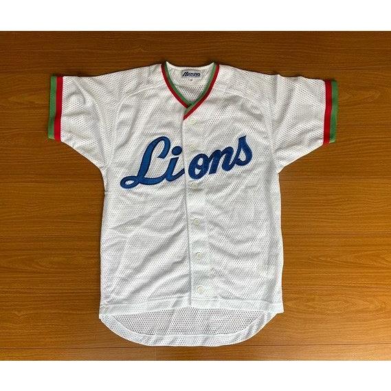 プロ野球 西武ライオンズ SEIBU LIONS ミズノ 黄金期 当時物 ユニフォーム メッシュ クラシック サイズ150 M位 [c6-0023]｜highground