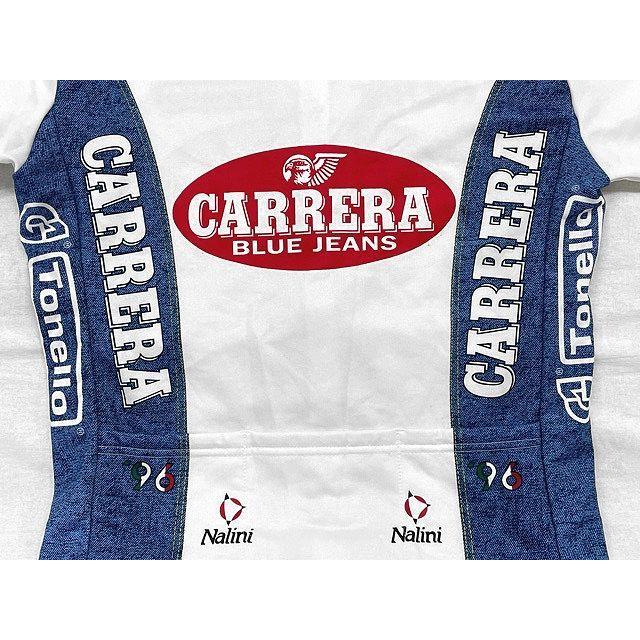 イタリア製 90's 1996 カレラブルージンズ CARRERA BLUE JEANS サイクルジャージ 半袖 ウェア フルジップ ナリーニ サイズXL [c8-0004] | カレラ | 04