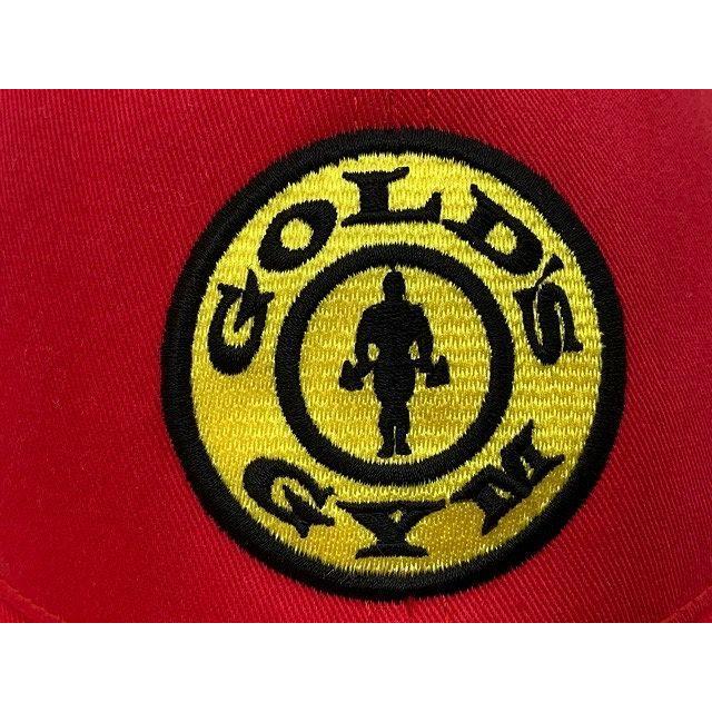 GOLD'S GYM ゴールドジム トレーニング コットンキャップ 帽子 刺繍ロゴ 赤 サイズフリー [D1] |  | 01