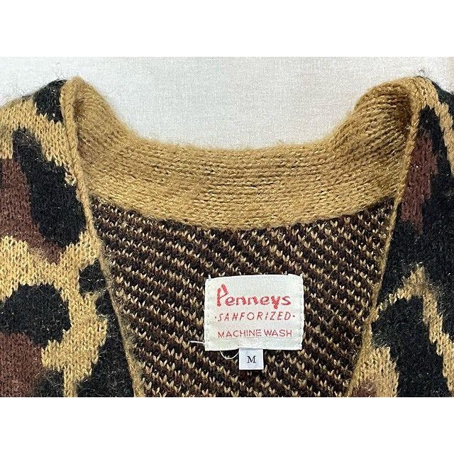 PENNEYS（ペニーズ） アクリルカーディガン モヘアタッチ レオパード