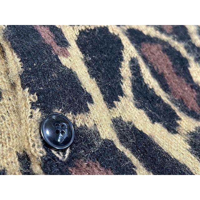 PENNEYS（ペニーズ） アクリルカーディガン モヘアタッチ レオパード