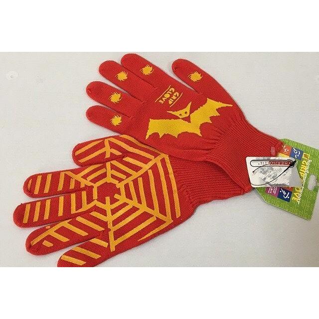 未使用 GRIP GLOVE ファッション グリップグローブ 手袋 こうもり スパイダー柄 レッド 自転車 スポーツ等 [E1] | 