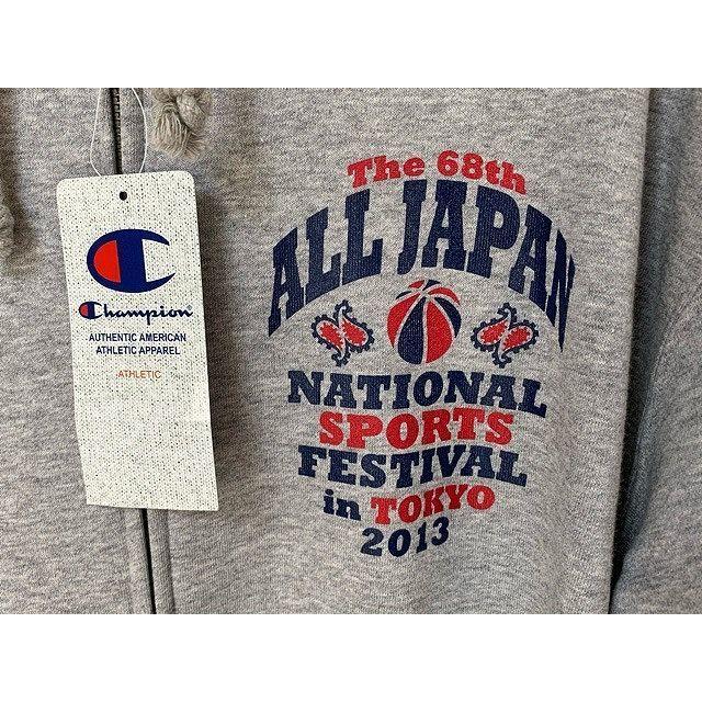 未使用 2013年 国民体育大会 国体 National Sports Festival バスケ スウェットジップパーカー チャンピオン製  [E8] | Champion | 03
