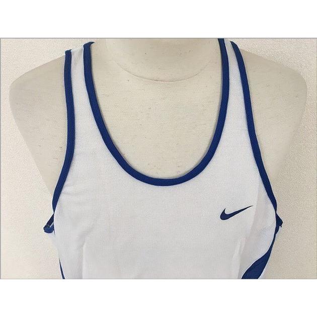 90's 90年代 デッドストック 米国製 ナイキ NIKE タンクトップ メッシュ 青白 サイズL [F2] | NIKE