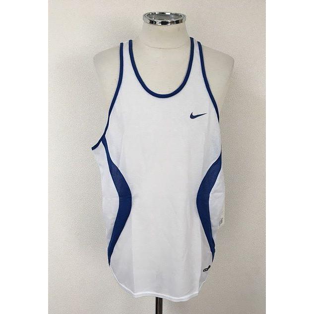 90's 90年代 デッドストック 米国製 ナイキ NIKE タンクトップ メッシュ 青白 サイズL [F2] | NIKE | 01