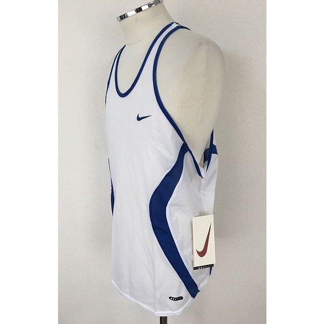 90's 90年代 デッドストック 米国製 ナイキ NIKE タンクトップ メッシュ 青白 サイズL [F2] | NIKE | 02