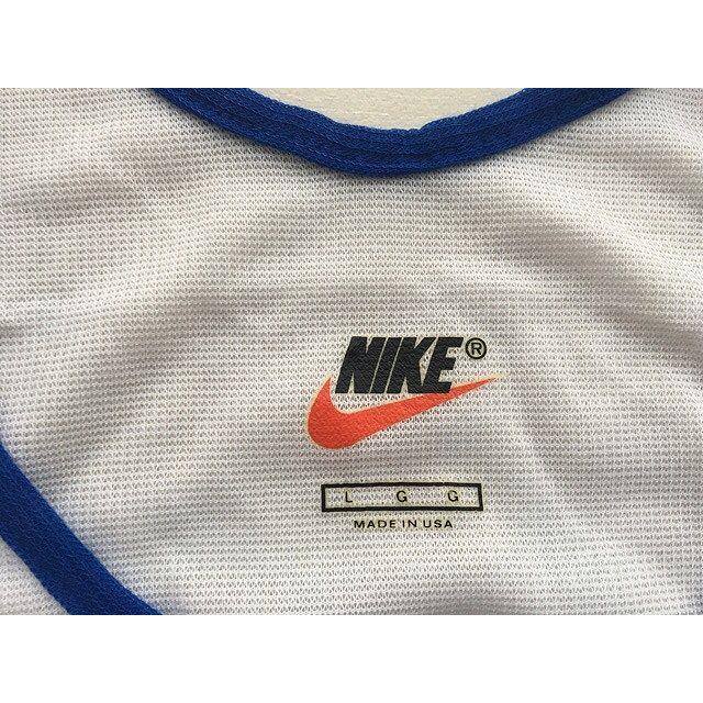 90's 90年代 デッドストック 米国製 ナイキ NIKE タンクトップ メッシュ 青白 サイズL [F2] | NIKE | 05