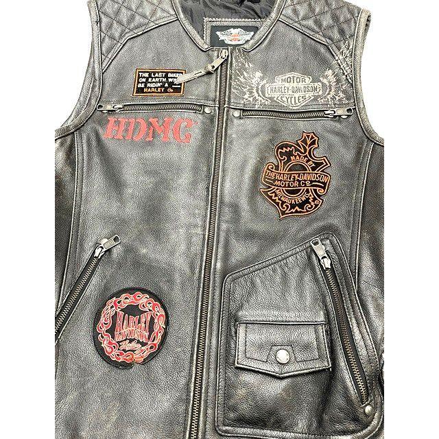 HARLEY-DAVIDSON レザー ベスト 115周年記念 Sサイズ 限定 HARLEY-DAVIDSON レザー ベスト 115周年記念 Sサイズ 限定