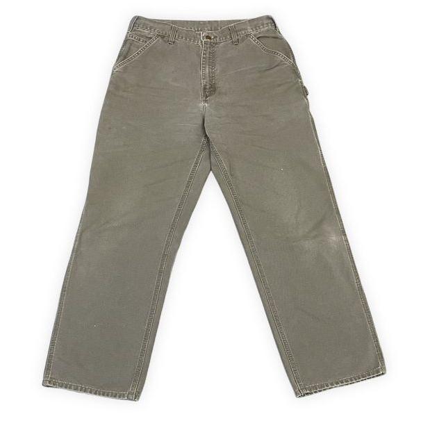 carhartt ダック　ペインターパンツ　フェード　W29 L30 DKB Carhartt（カーハート） ニカラグア製 ペインターパンツ ダック モス