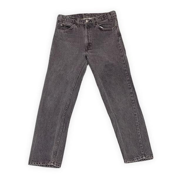 80's 1985 米国製 575工場 リーバイス LEVI'S 40505-0259 オレンジタブ ブラック デニム 黒 先染め 表記W32L30 実寸W80L72 [i-0034] | Levi's