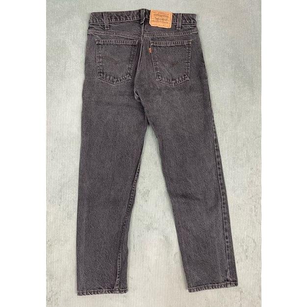 80's 1985 米国製 575工場 リーバイス LEVI'S 40505-0259 オレンジタブ ブラック デニム 黒 先染め 表記W32L30 実寸W80L72 [i-0034] | Levi's | 07