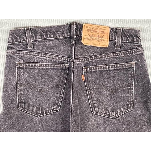 80's 1985 米国製 575工場 リーバイス LEVI'S 40505-0259 オレンジタブ ブラック デニム 黒 先染め 表記W32L30 実寸W80L72 [i-0034] | Levi's | 08