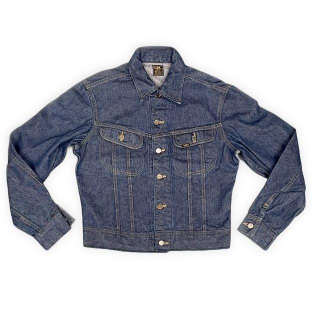 リー　101Jデニムジャケット　70sビンテージ　USA製　着用感短丈XLサイズ 70's Lee 101-J DENIM JACKET USA製 70年代後期 リー デニムジャケット