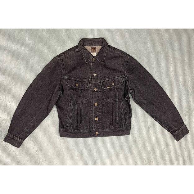 80's Lee 220 先染め ブラックデニムジャケット usa製 80's～ Lee 220 ブラックデニムジャケット 実寸(36位) USA製 | すべて