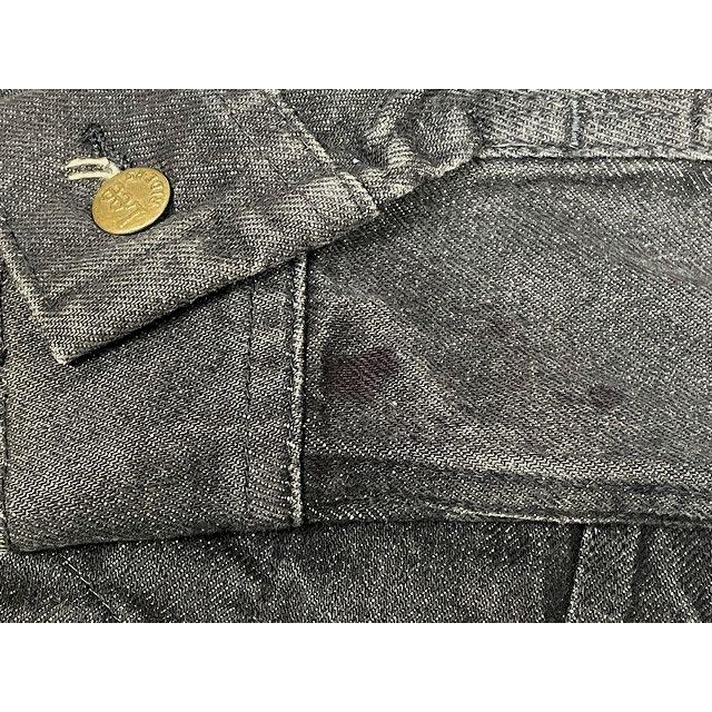 80's 米国製 状態良 MADE IN USA リー Lee ビンテージ デニムジャケット ジージャン 220-2601 黒 先染めブラック 40 REG 身幅54 [i-0043] | Lee | 05