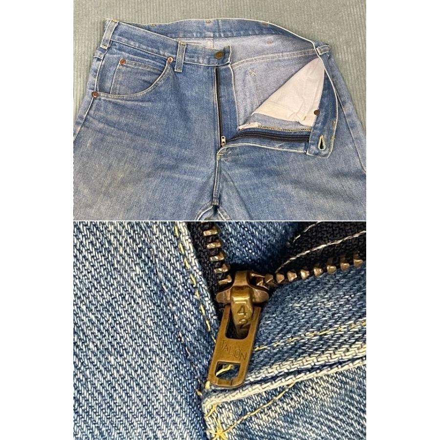 80's 米国製 MADE IN USA リー Lee 200-0149 ストレート ビンテージデニム ひげ TALON42 W32L30 実寸W80 L76 [i-0045] | Lee | 02