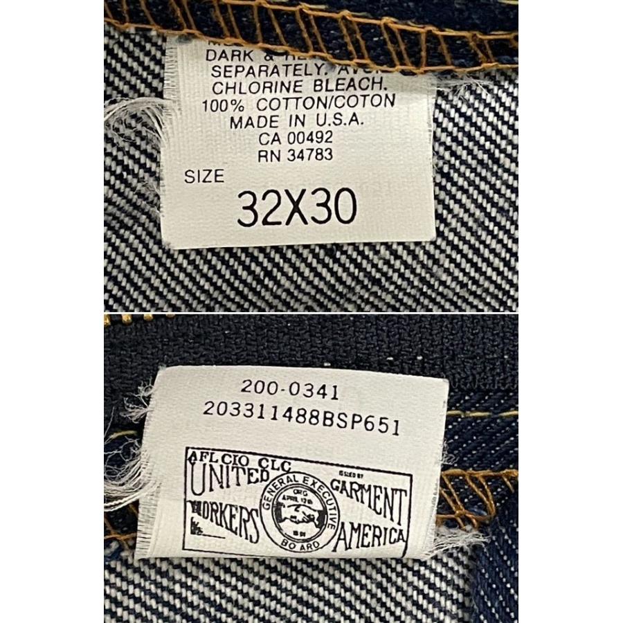 80's 米国製 MADE IN USA リー Lee 200-0341 ブーツカット ビンテージデニム リジッド TALON42 W32L30 実寸W80 L76 [i-0046] | Lee | 03
