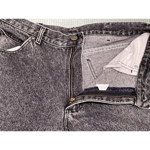 90's 米国製 MADE IN USA リー Lee 209-0109 ビンテージデニム ブラック ストーンウォッシュ W33L30 実寸W80L75 [i-0048] | Lee | 02