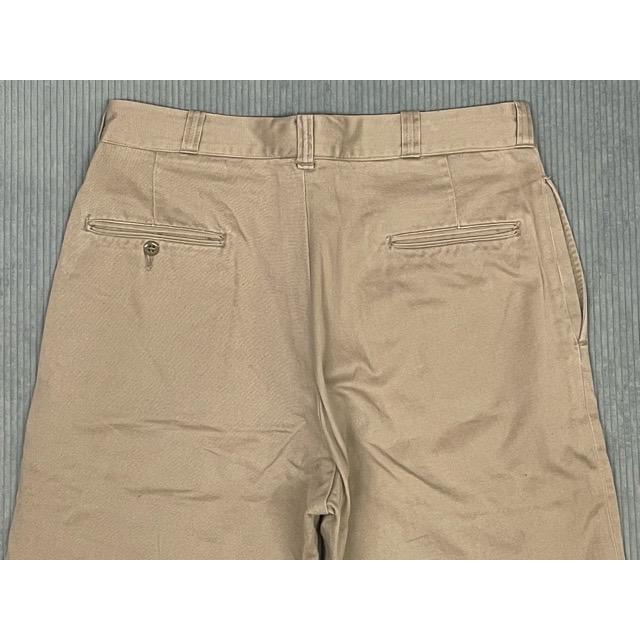 70's 米軍 us army trousers 8405-163-8701 チノパン 軍チノ カーキ RAPIDジップ 33x31 実寸W78L74 [i-0049] | MILITARY | 09