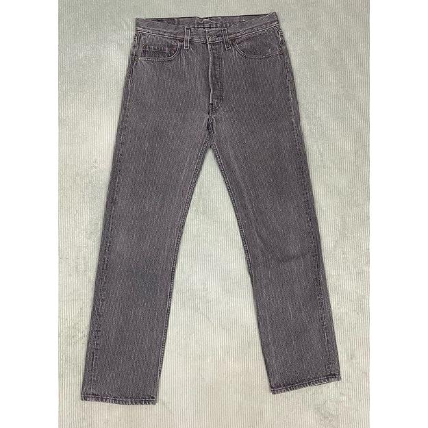 米国製 80's 1989 リーバイス LEVI'S 501-0619 先染めブラック 黒 ストライプ 表記W32L32 実寸W78L78 [i-0051] | Levi's | 07