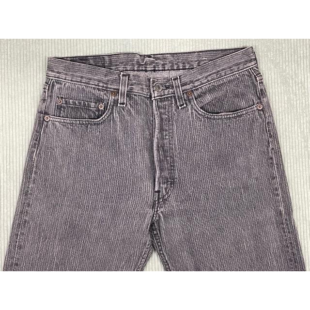 米国製 80's 1989 リーバイス LEVI'S 501-0619 先染めブラック 黒 ストライプ 表記W32L32 実寸W78L78 [i-0051] | Levi's | 01