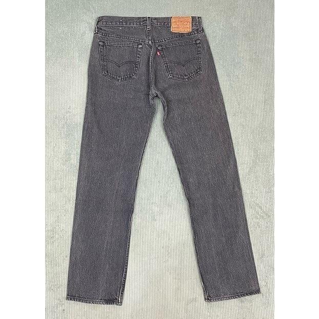 米国製 80's 1989 リーバイス LEVI'S 501-0619 先染めブラック 黒 ストライプ 表記W32L32 実寸W78L78 [i-0051] | Levi's | 08