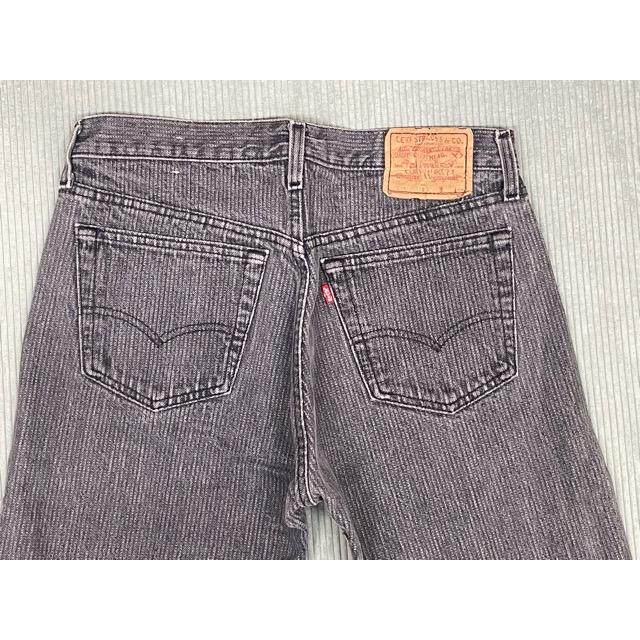 米国製 80's 1989 リーバイス LEVI'S 501-0619 先染めブラック 黒 ストライプ 表記W32L32 実寸W78L78 [i-0051] | Levi's | 09