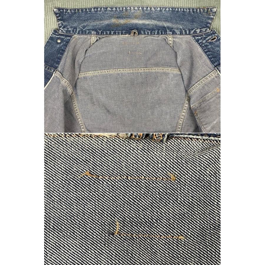 60's 米国製 ラングラー Wrangler 111MJ 3ポケット ビンテージ デニムジャケット 左綾 着丈59 肩幅49 身幅59  [i-0055] | Wrangler | 08