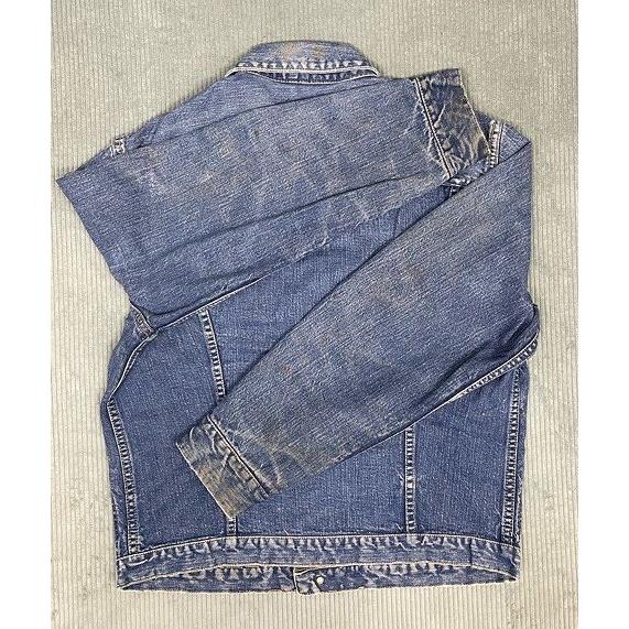 60's 米国製 ラングラー Wrangler 111MJ 3ポケット ビンテージ デニムジャケット 左綾 着丈59 肩幅49 身幅59  [i-0055] | Wrangler | 02