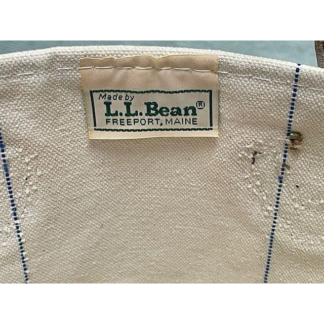 80's 米国製 L.L.Bean エルエルビーン ビンテージ トートバッグ レザーハンドル カタディンロゴ 耳あり パープル [i-0056] | L.L.Bean | 02