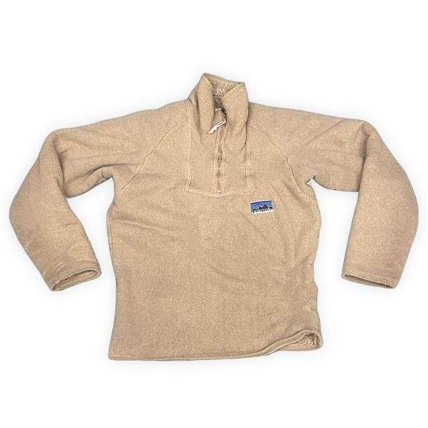70's パタゴニア patagonia ビンテージ 白タグ パイルジャケット プルオーバー フリース C&Cジップ ベージュ XL [i-0058] | patagonia