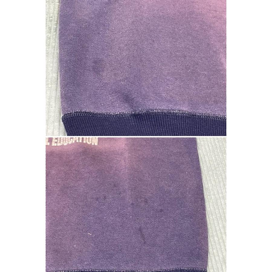 50's 60's ビンテージ スウェット L.I.U 4段 セットインスリーブ ツートン リブ長 ネイビー フェード ナス紺 肩幅50 身幅47   [i-0076] | VINTAGE | 04