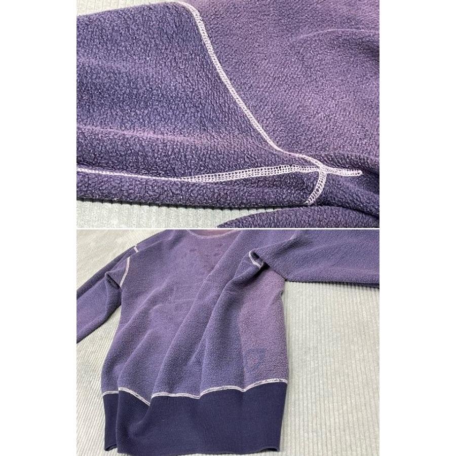 50's 60's ビンテージ スウェット L.I.U 4段 セットインスリーブ ツートン リブ長 ネイビー フェード ナス紺 肩幅50 身幅47   [i-0076] | VINTAGE | 09