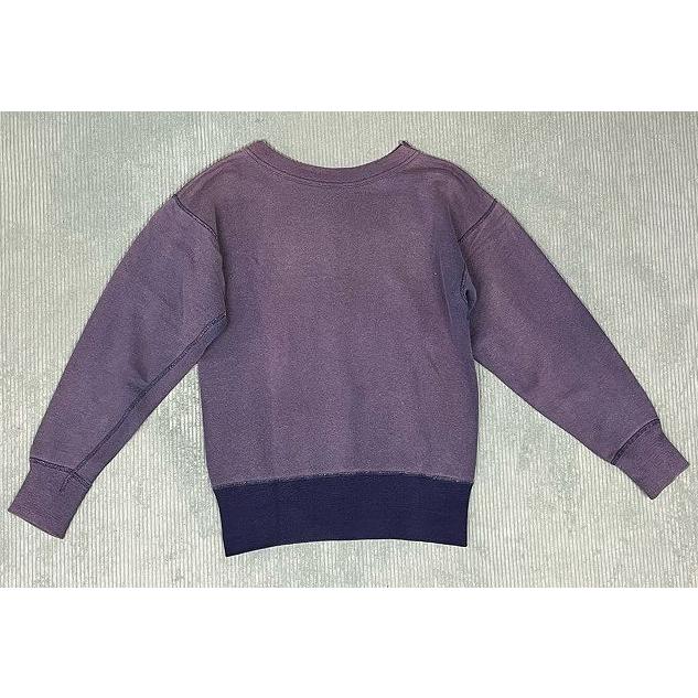 50's 60's ビンテージ スウェット L.I.U 4段 セットインスリーブ ツートン リブ長 ネイビー フェード ナス紺 肩幅50 身幅47   [i-0076] | VINTAGE | 06