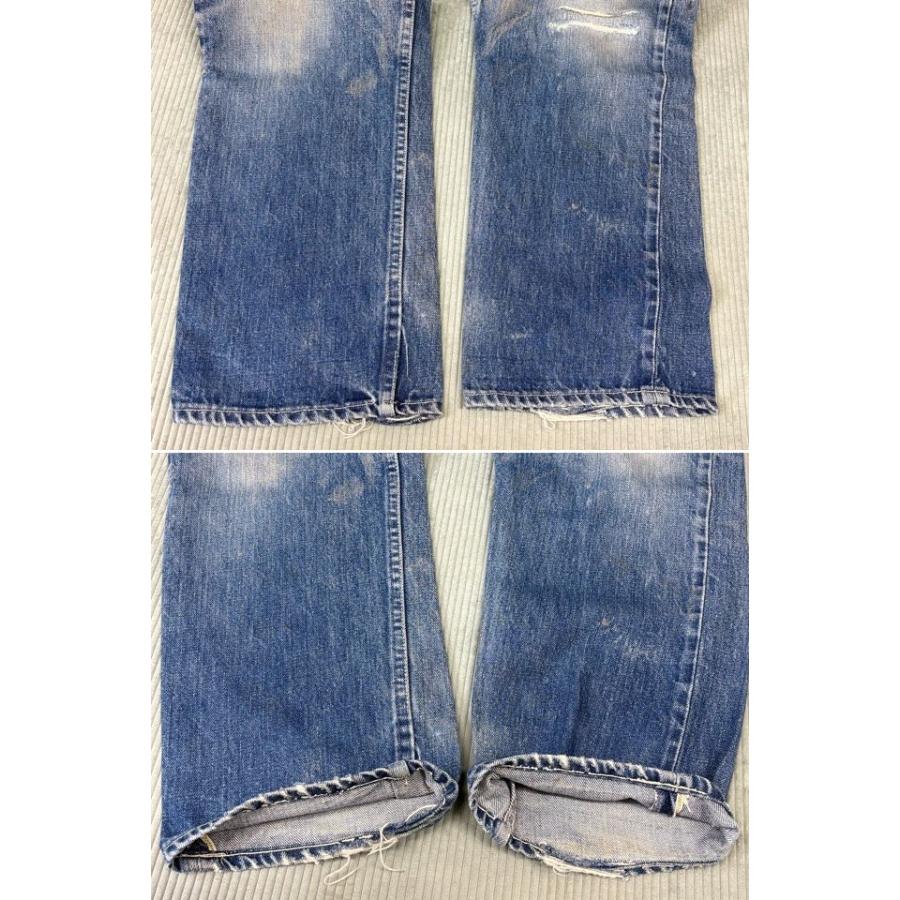 50's 60's 米国製 ビンテージ PENNEY'S FOREMOST ぺニーズ フォアモースト デニム グリッパー 片耳 裾チェーン 実寸W86L74 [i-0115] | Levi's | 06