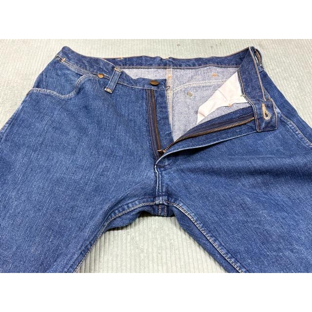 70's 米国製 白タグ ラングラー Wrangler ビンテージ デニムパンツ 13MWZ 左綾 インディゴ 表記W34L29 実寸W82L70 [i-0128] | Wrangler | 03