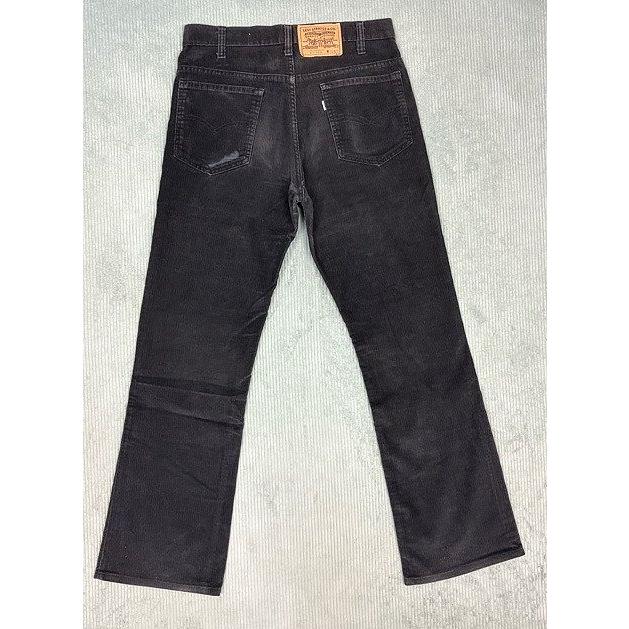 80's 1985 米国製 リーバイス LEVI'S 517-1558 ビンテージ コーデュロイ ブーツカット ブラック 黒 表記W32L32 実寸W80L76 [i-0131] | Levi's | 07